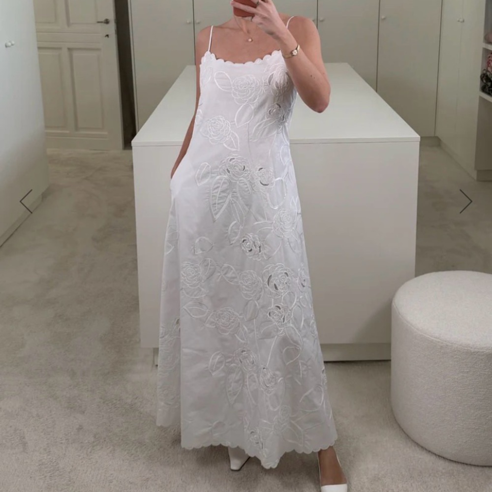 Bernadette Dress Petit Beurre Embroidered NWT